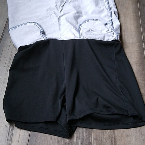 TRIBAL BLUE ZEBRA PRINT MINI SKIRT WITH SHORTS / SQUIRT SIZE 6 - Picture 4 of 10